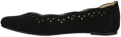 Adaline - Pointed Toe Slip-On Perforated Ballet Flats       