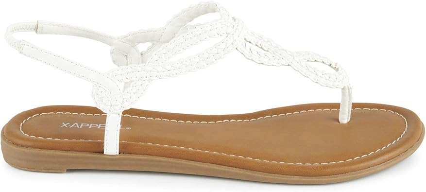 Akia - Braided Ankle Strap Gladiator Thong Flip Flop Sandals       