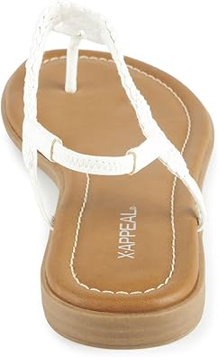 Akia - Braided Ankle Strap Gladiator Thong Flip Flop Sandals       