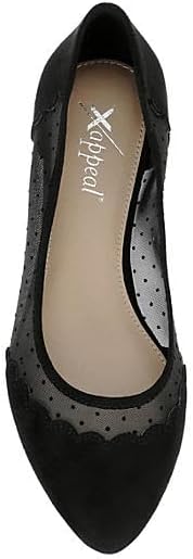 Amarie - Slip-On Pointed Toe Mesh Ballet Flats       
