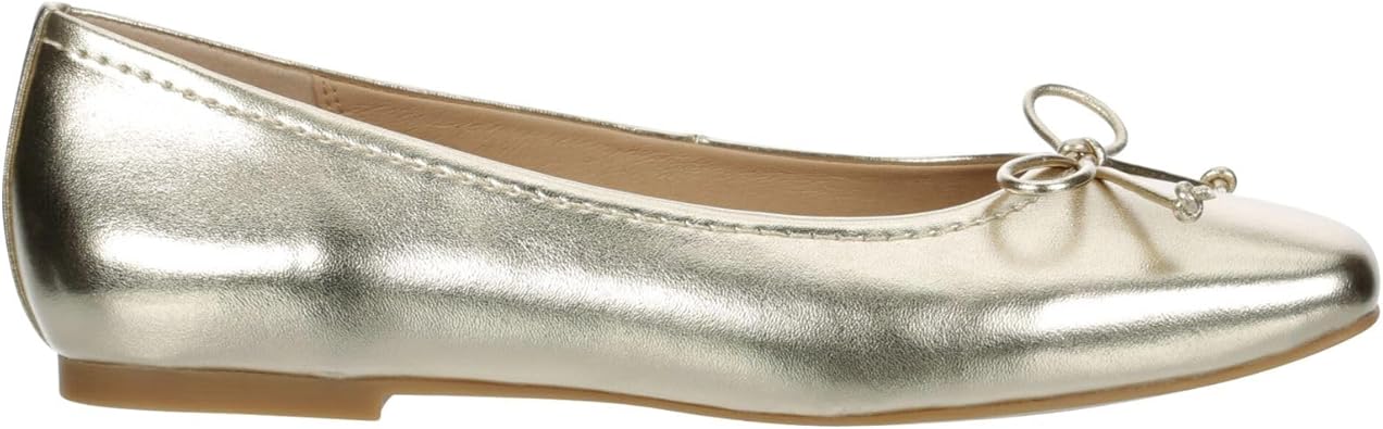 Avery - Slip-On Square Toe Ballet Flat with Bow       