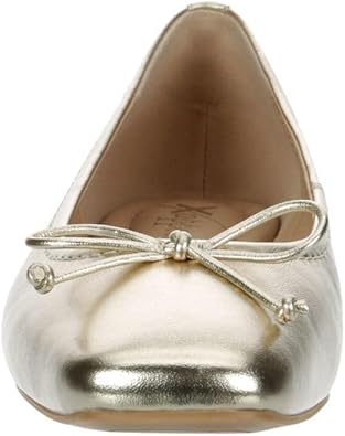 Avery - Slip-On Square Toe Ballet Flat with Bow       