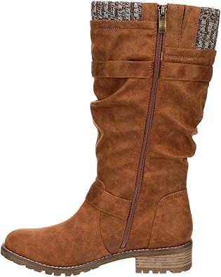 Chelsey - Tall Knee High Fashion Riding Boots with Buckle Accent       
