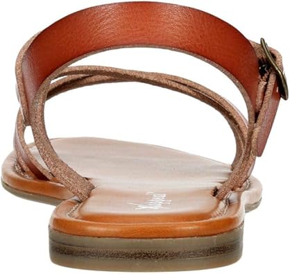 Clarissa - Strappy Open Toe Gladiator Flat Sandals with Ankle Strap       