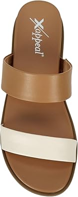 Edith - Casual Two Strap Slip-On Slide Sandals       
