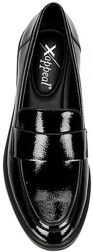Kelsee - Slip-On Casual Faux Patent Leather Loafer Flats       