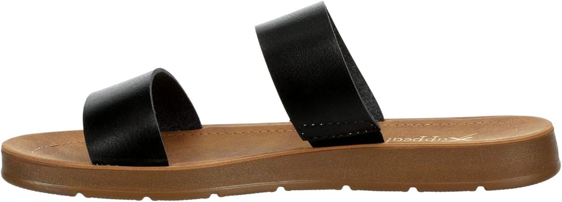 Kyley - Casual Slip On Two Band Flat Sandals       