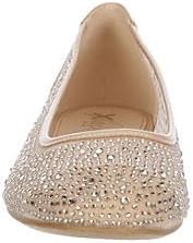 Macie - Slip-On Rhinestone Studded Mesh Ballet Flats       