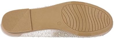 Macie - Slip-On Rhinestone Studded Mesh Ballet Flats       