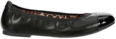 Mara - Faux Leather Closed Round Toe Slip-On Flats       