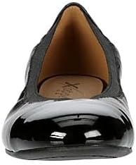 Mara - Faux Leather Closed Round Toe Slip-On Flats       