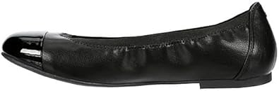 Mara - Faux Leather Closed Round Toe Slip-On Flats       