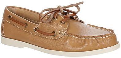 Palmer - Closed Toe Leather Lace-Up Boat Shoes       