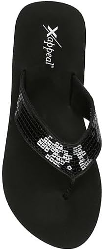 Samantha - Slip-On Sequins Thong Summer Flip Flop Sandals       