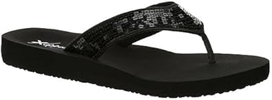 Samantha - Slip-On Sequins Thong Summer Flip Flop Sandals       