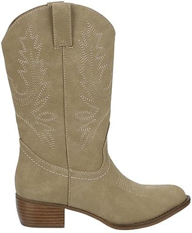 Twain - Western Fashion Embroidered Cowgirl Boots       