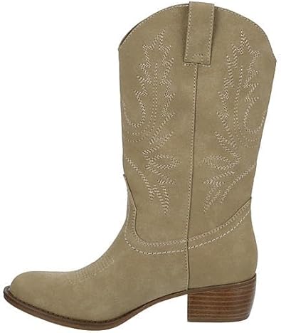 Twain - Western Fashion Embroidered Cowgirl Boots       