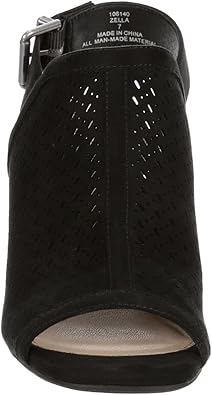 Zella - Peep Toe Cut Out Block Heeled Sandal Booties       